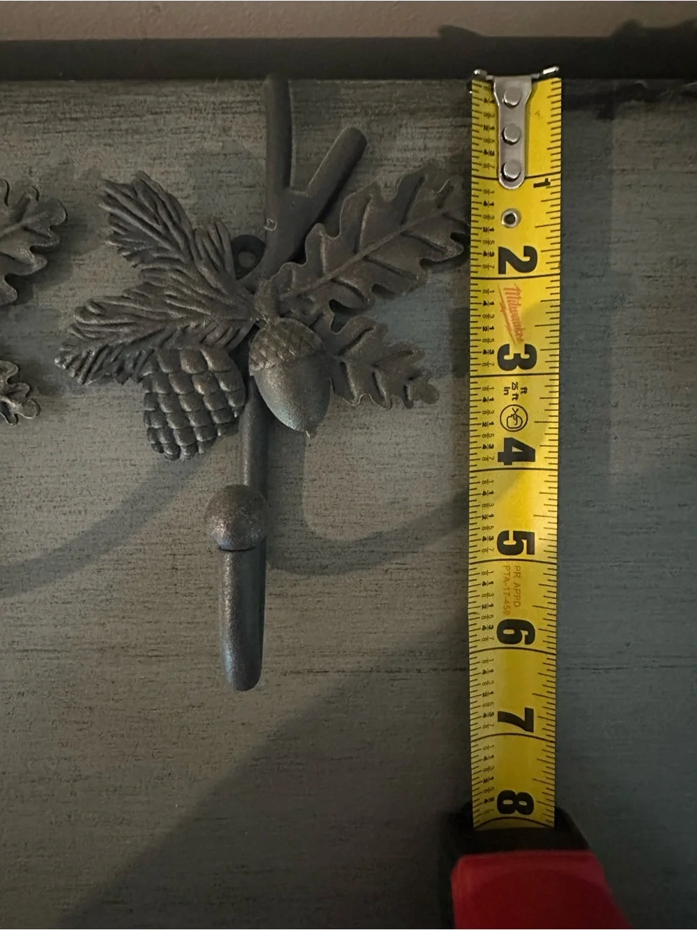 Pair of Longaberger Decorative Pinecone Wall Hooks - Matte Black, Like New